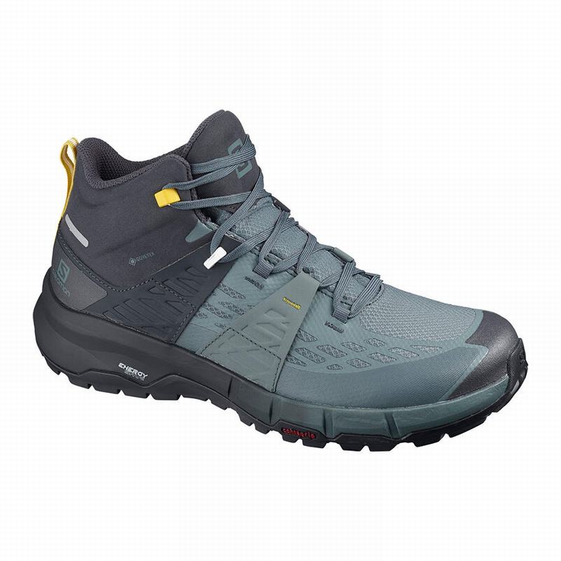 Salomon ODYSSEY MID GTX Zapatillas Trekking Hombre - Azules Oscuro - Colombia (86352-IVTH)